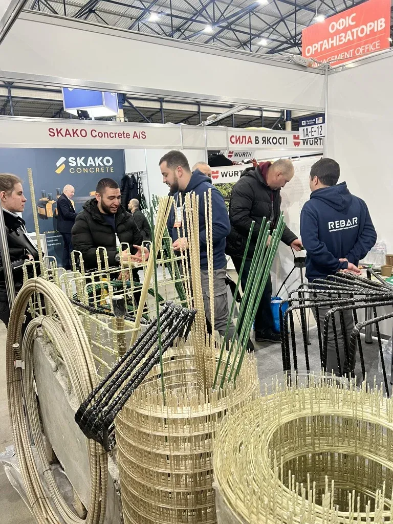 Стенд REBAR на виставці: композитна арматура, сітка й каркаси